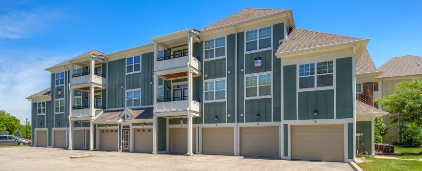 exterior of a Bloomington apartment building